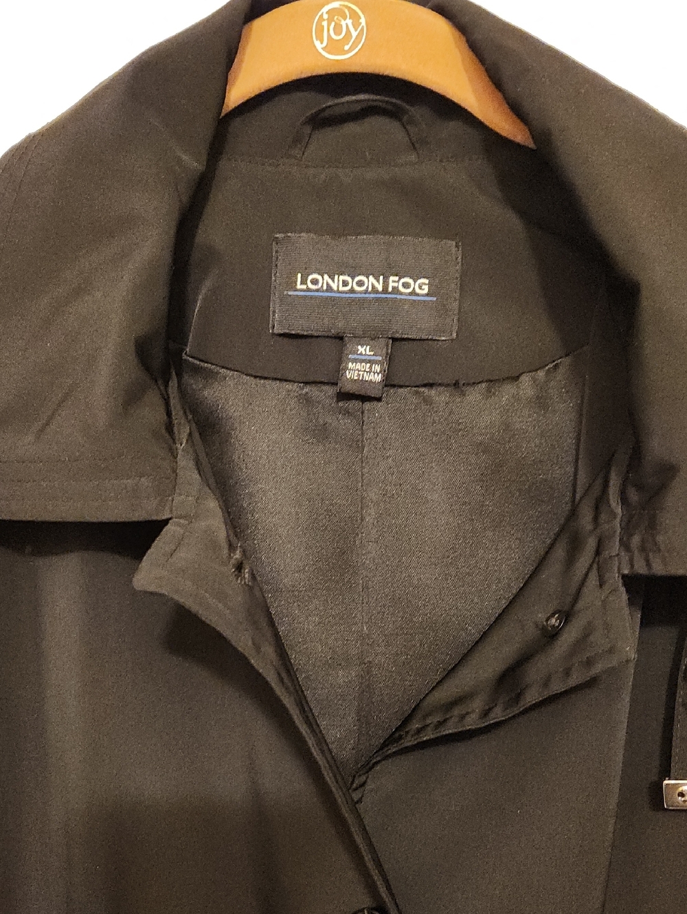 London Fog Women's Black Trench Coat With Hood XL - Picture 2 of 15